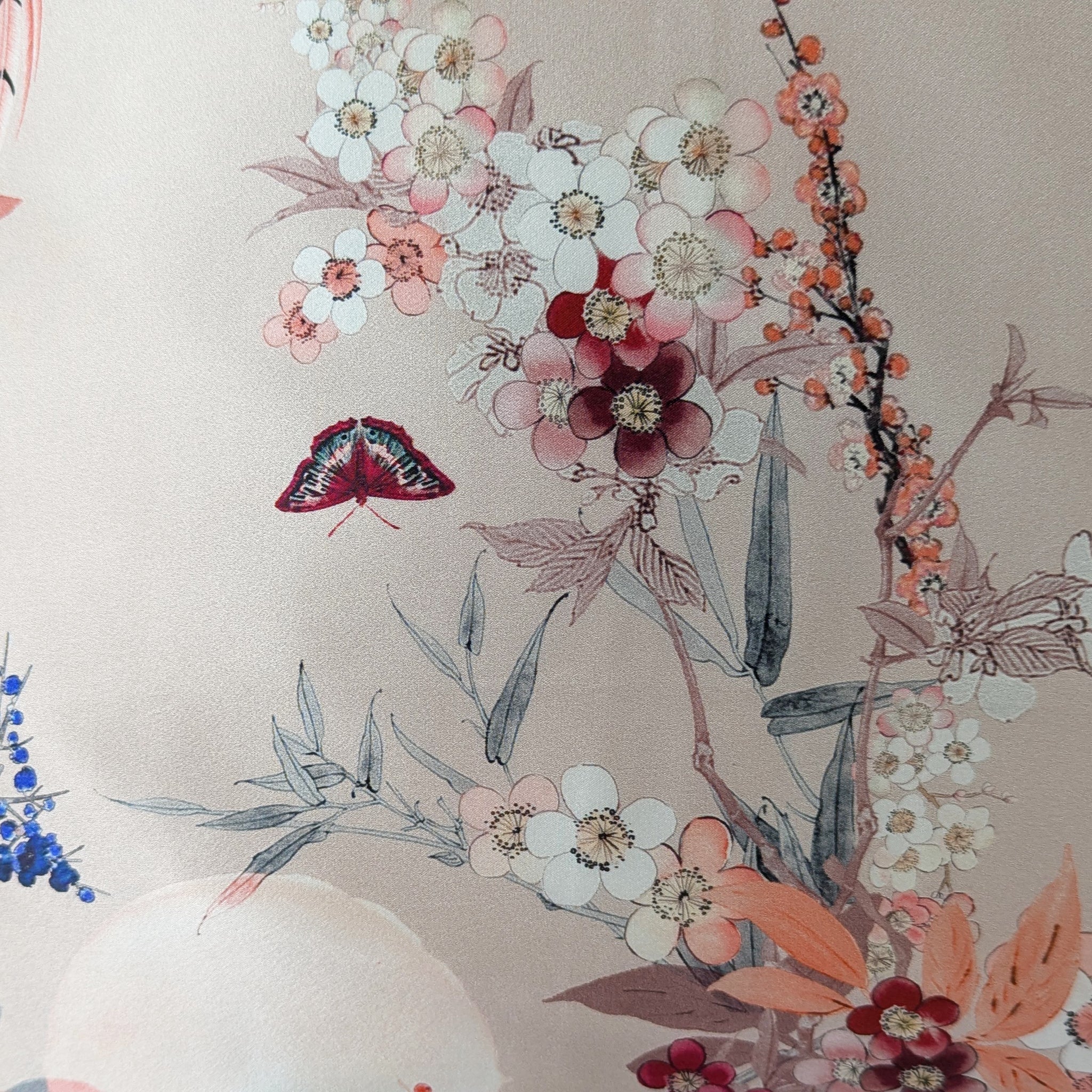 Helen Loveday Mulberry Silk Pillowcase Pink Fleur Blossom