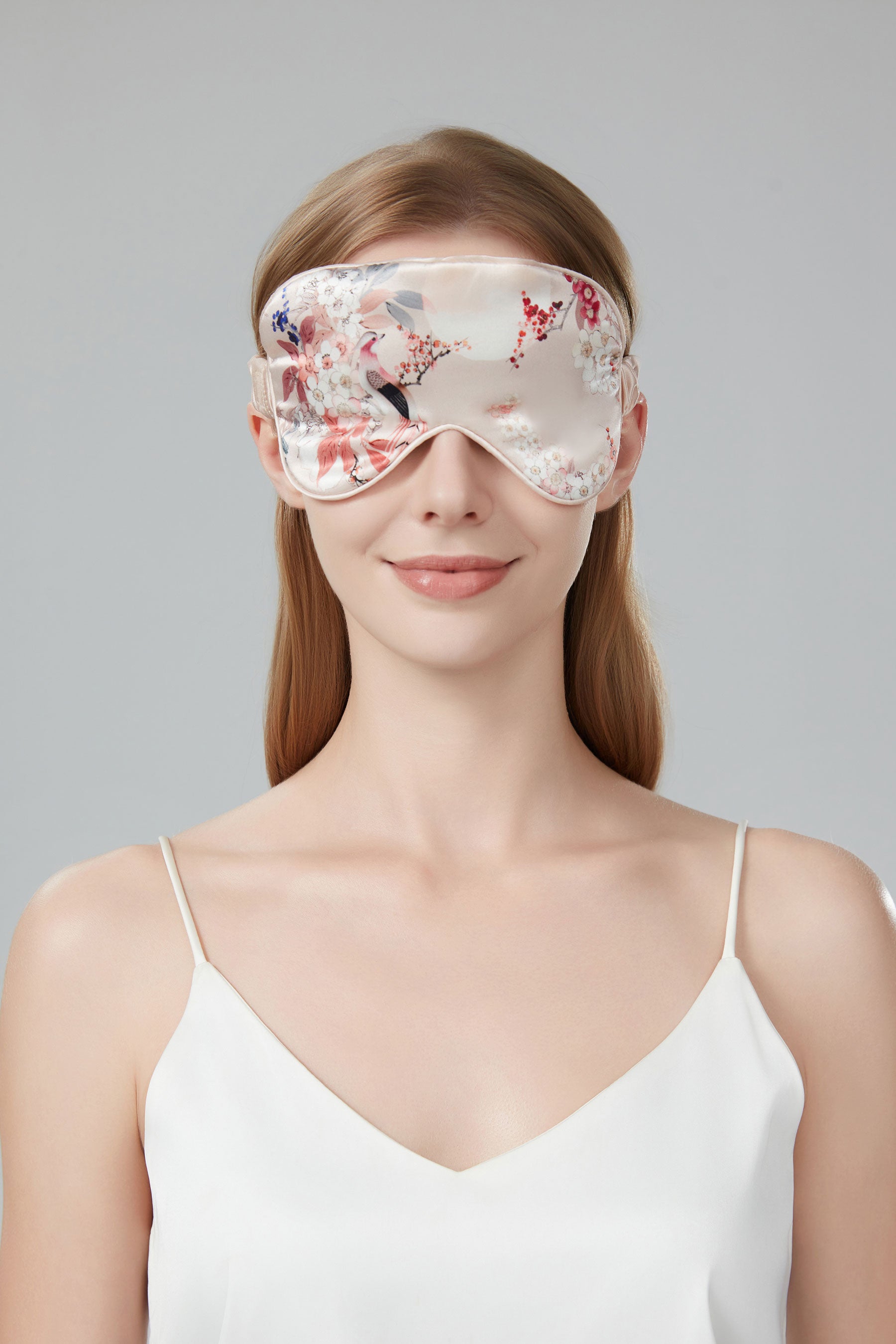 Helen Loveday Silk Pillowcase and Eyemask Set Blossom
