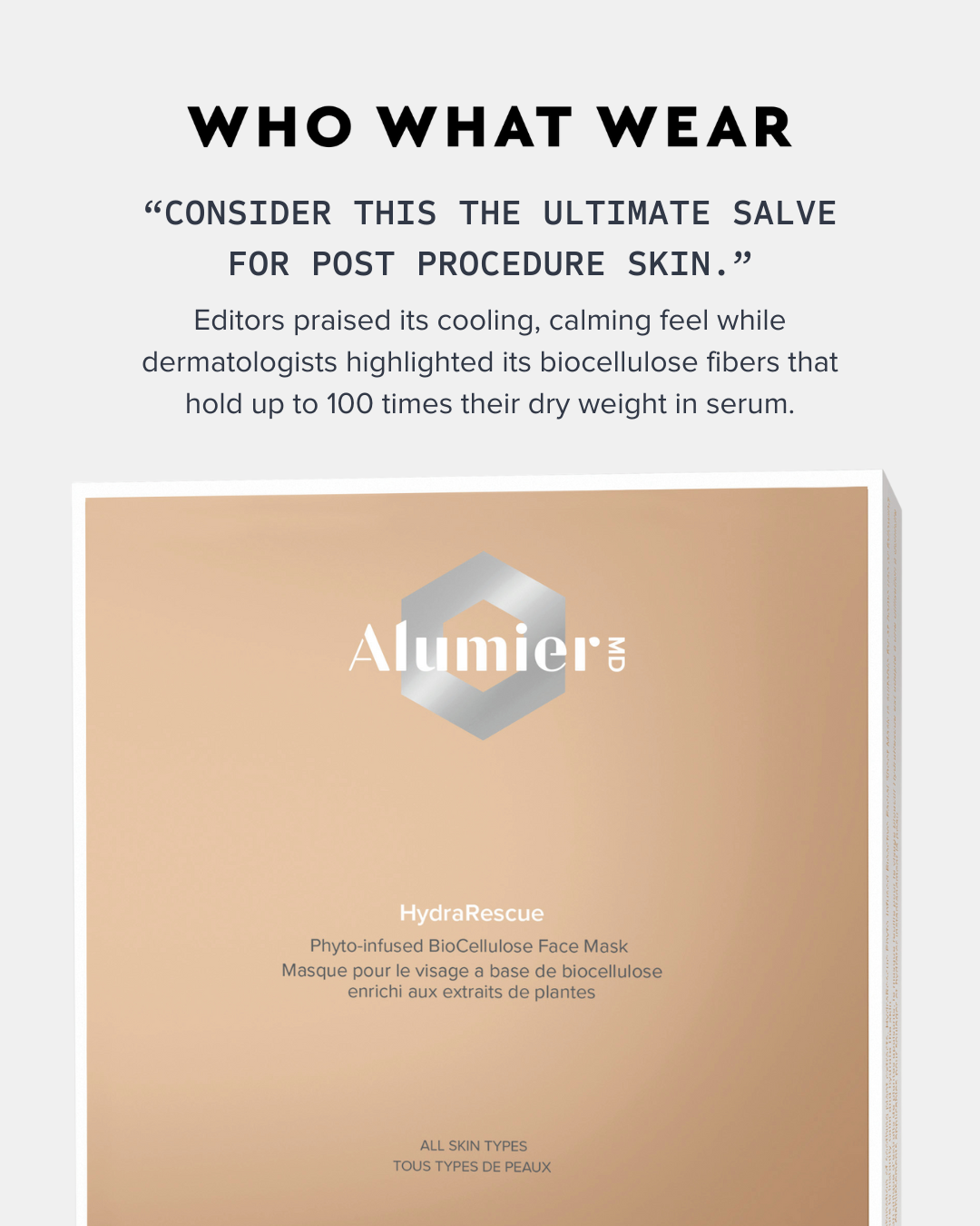 Alumier Hydra Rescue Mask (4 pack)